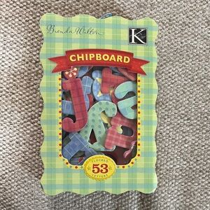 Brenda Walton Flocked Chipboard Letters